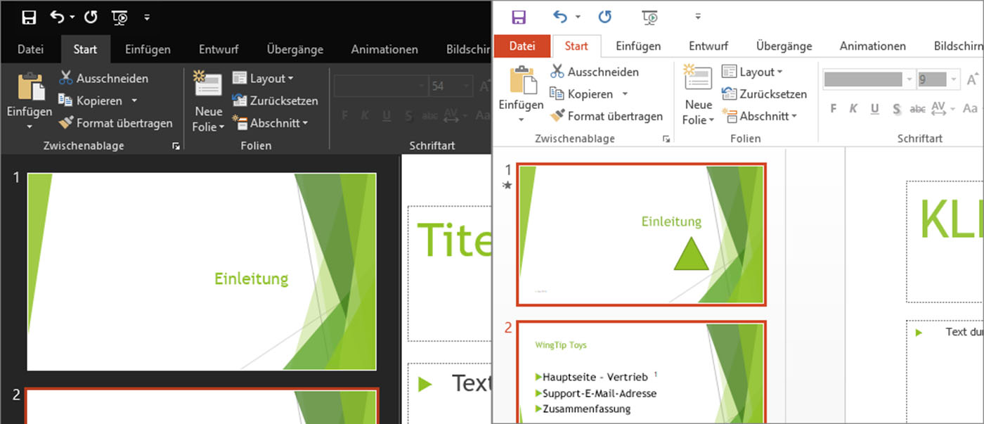 Office 2016 Erscheinungsbild (Themefarbe) ändern